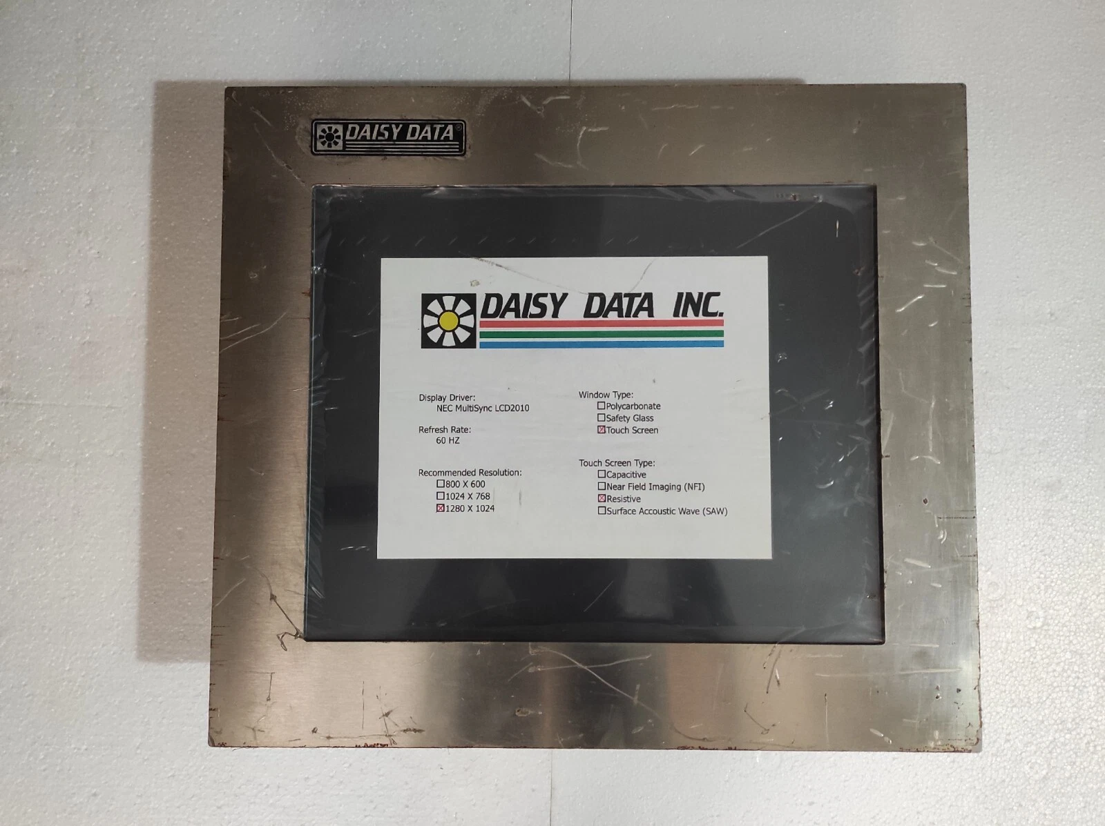 Daisy Data 2577 / 2577 Display Monitor Touch Screen Daisy Data D3